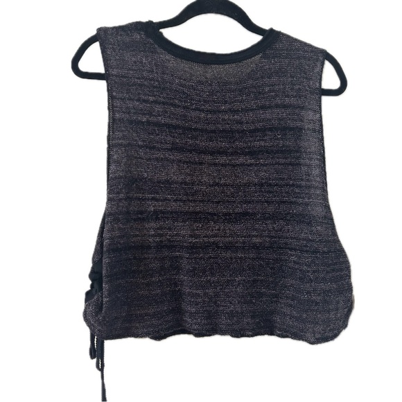 Free People Zodiac Graphic embroidered knit tank lace up boho grunge size small - Picture 4 of 11